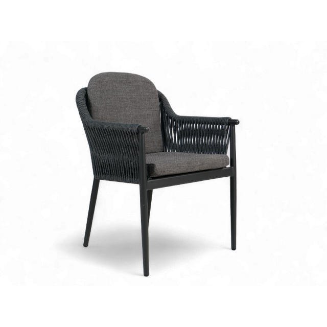 Stapelsessel "Sovana" Rope anthrazit