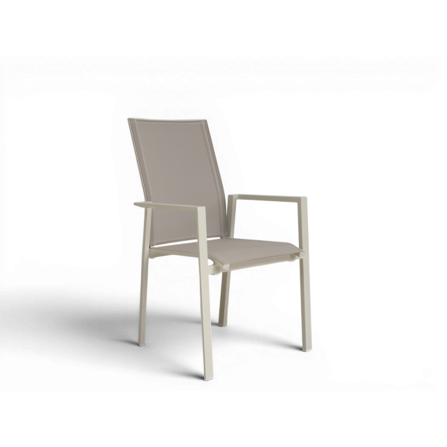 Stapelsessel "Bamberg" ohne Teak ivory 