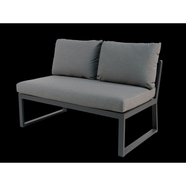 2-Sitzer Erweiterung für Lounge Limone anthrazit