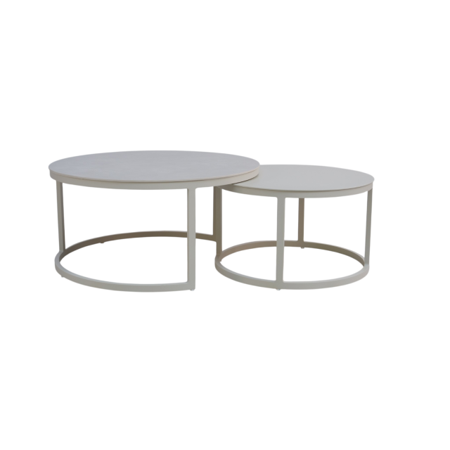 Loungetisch Valerio ivory Set