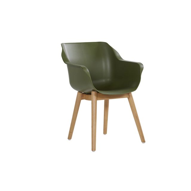 Sophie Studio Teak Armchair Moss Green