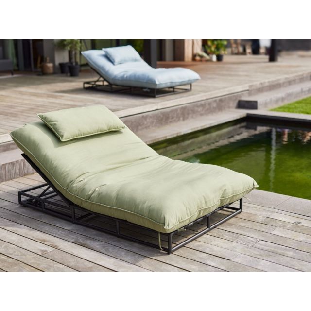 Emma Lounge Bed french green