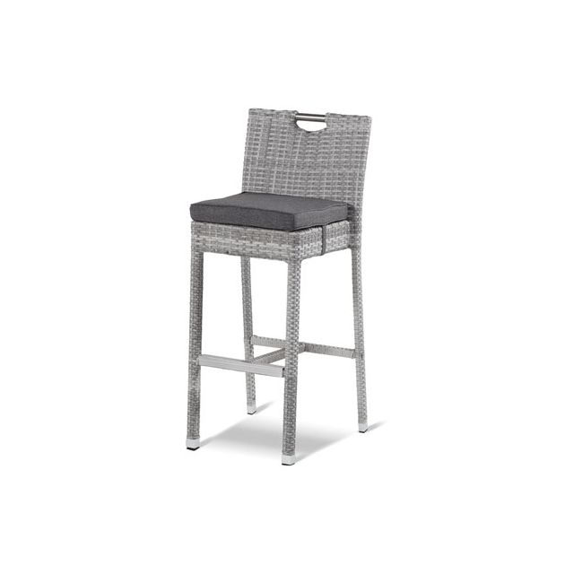 Montego Bar-Stuhl - royal grey flat