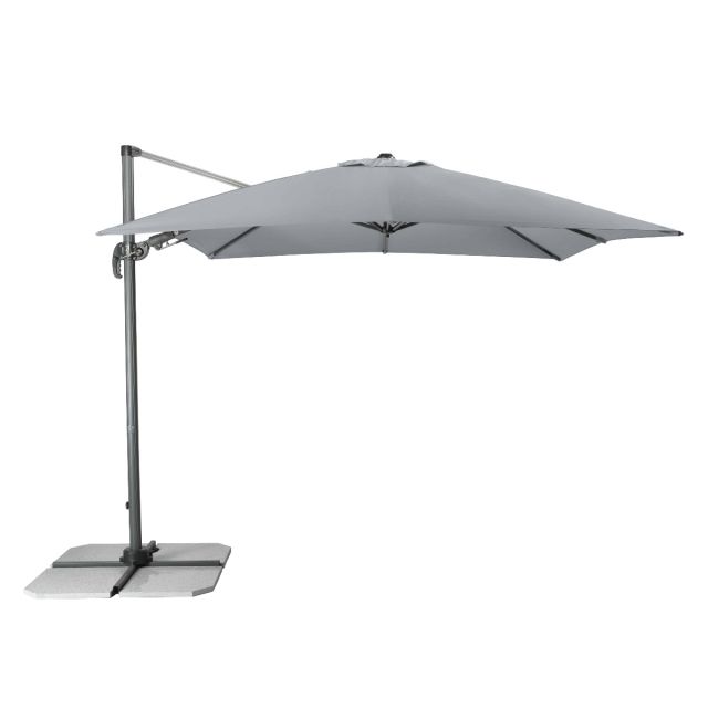 Sonnenschirm Ravenna 275x275cm Pendel AX Hellgrau