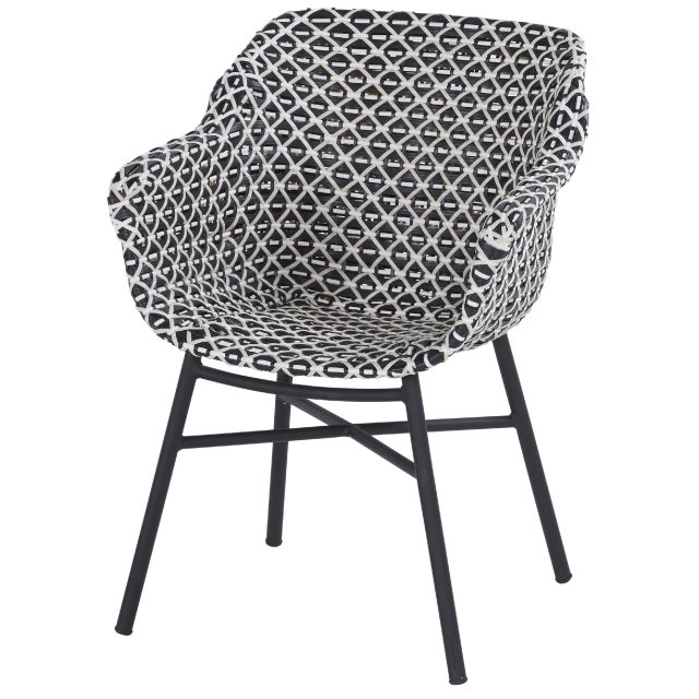 Delphine Dining Chair white-black