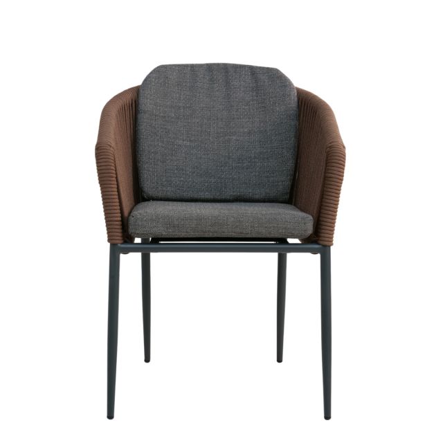 Stapelsessel "Apollo" braun extra breit / extra hoch