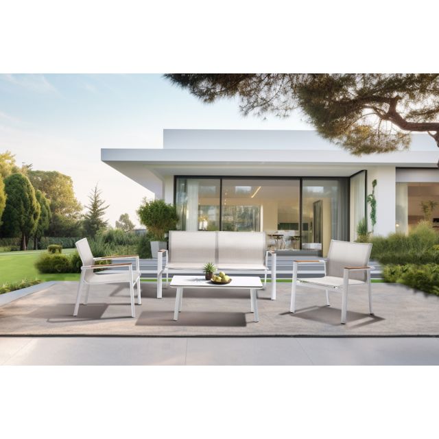 Loungeset Palermo Ivory 4-Tlg.