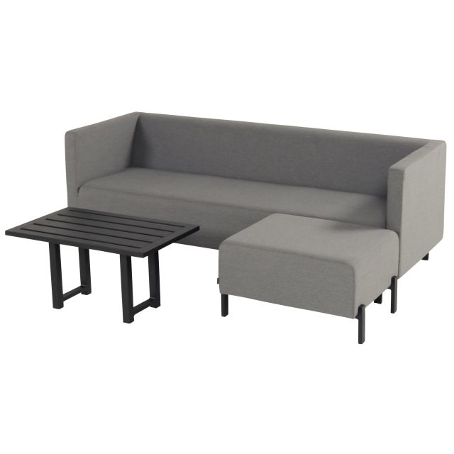 Dion Set mit Lounge Tisch 80x50x50cm