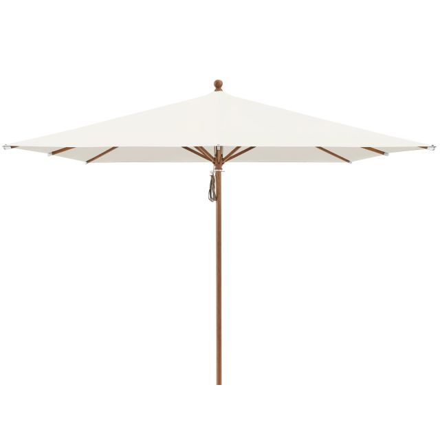 PIAZZA 250x250cm 8-teilig Aluminium Holzoptik Stoffkl. 4 Dessin 422