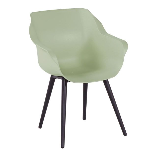 Sophie Studio Armchair french green, carbon black