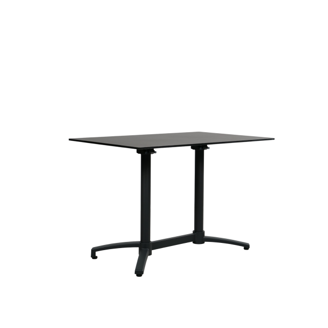 Bistrotisch "Aurea" HPL 110x70cm dark stone abklappbar