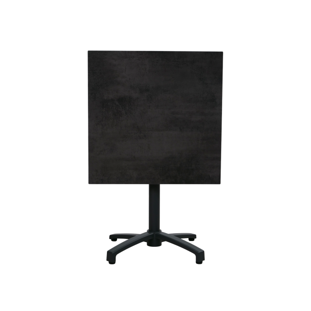 Bistrotisch "Aurea" HPL 70x70cm dark stone abklappbar