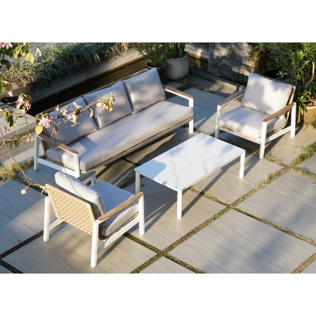 Lounge Set Rossano Ivory 4-Tlg.