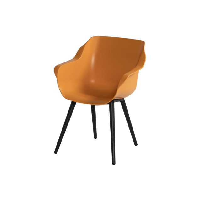 Sophie Studio Armchair indian orange / carbon black