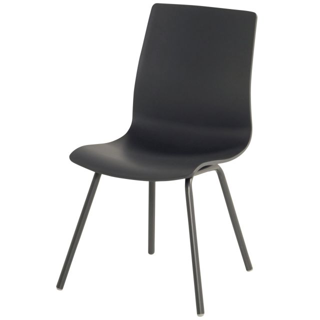 Sophie Rondo Wave Dining Chair carbon black