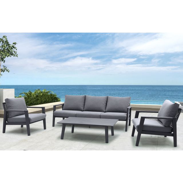 Lounge Gruppe Salo 4-tlg. Rope