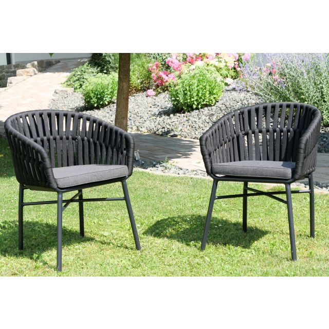 Stapelsessel Sirmione black