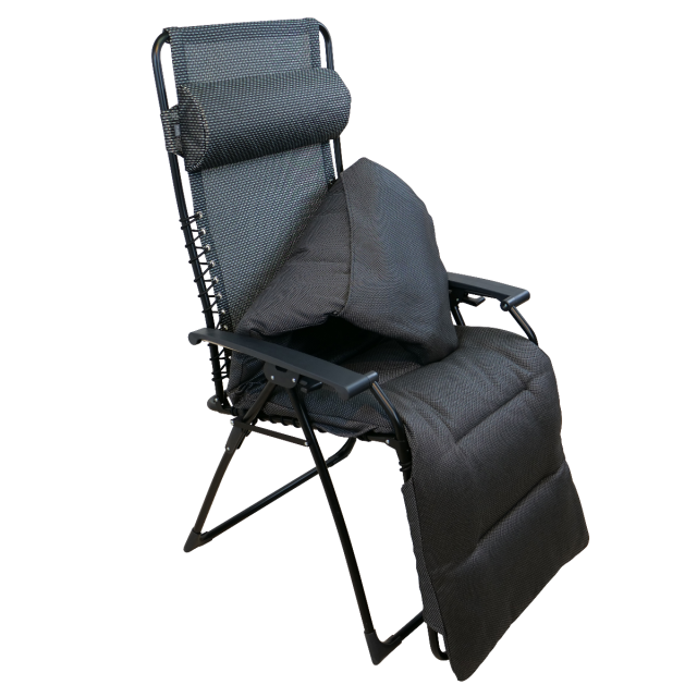  Relaxliege "Vatertagsliege" Oasi Alu "Medici" XL + Relaxauflage "Garda" XL