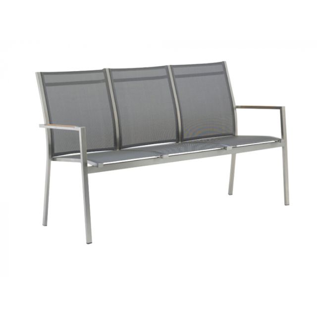 One 3-Sitzer Bank "dark grey" 157x63x92