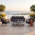 Loungetisch Valerio anthrazit Set