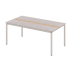 Zebra Liox Tisch HPL Light Taupe / Sandstone / Teak 180x100cm