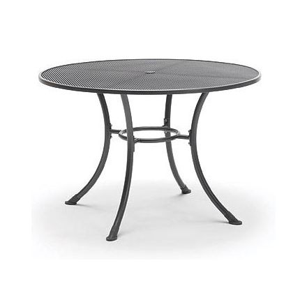 Streckmetall Tisch Classic Ø 110cm eisengrau
