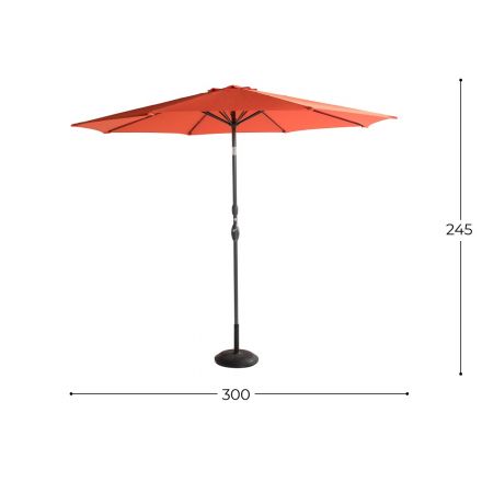 Sunline Parasol Sonnenschirm 300cm Orange