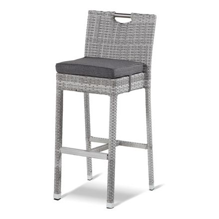 Montego Bar-Stuhl - royal grey flat