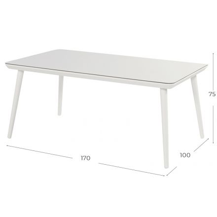 Sophie Studio HPL Table 170x100cm weiß