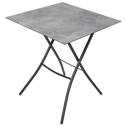 HPL Klapptisch 70x70cm - Schiefer-Dekor
