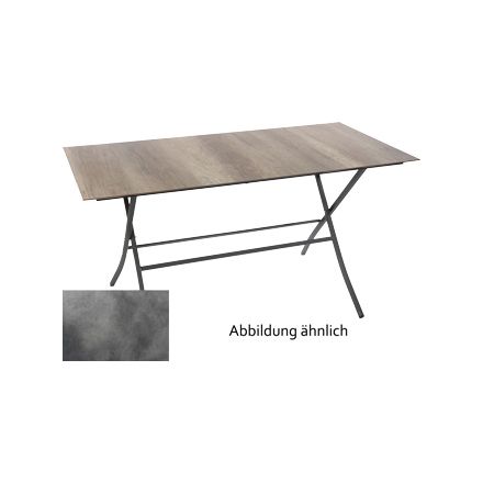HPL Klapptisch 140x70 Schieferdekor