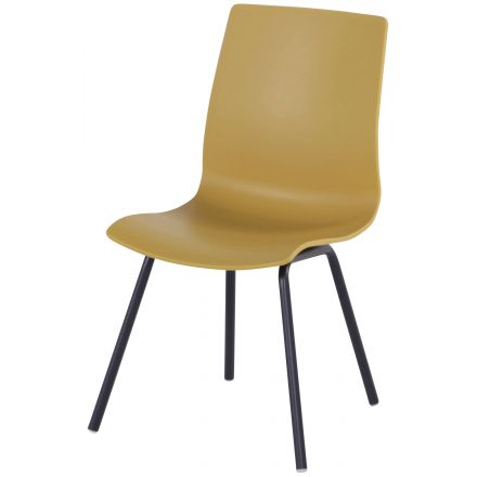 Sophie Rondo Wave Dining Chair curry yellow