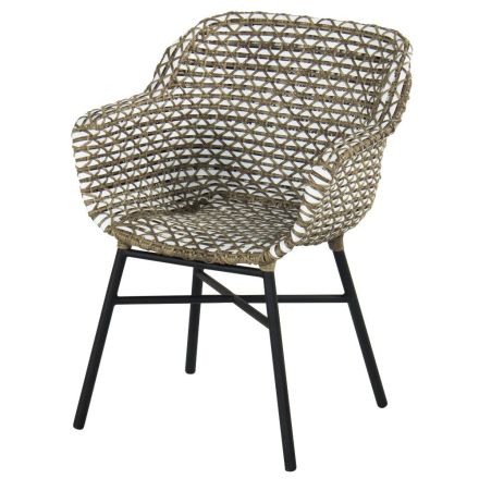 Saba Stuhl Geflecht grey/white
