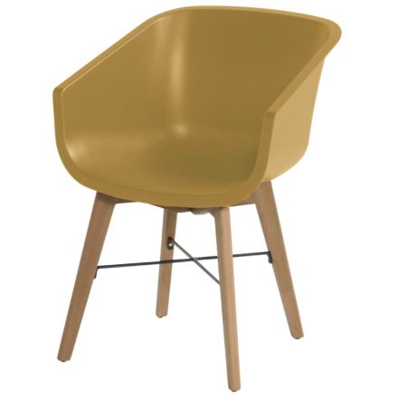Texel Stuhl Holz mustard