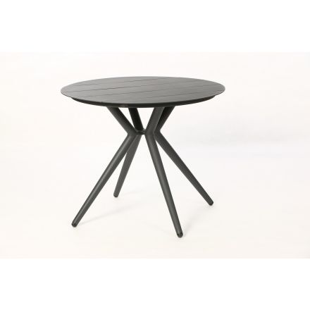 Voll Aluminium Tisch "Sit grey" rund 90cm